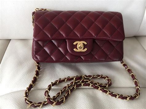 chanel mini rectangular burgundy|chanel mini purses.